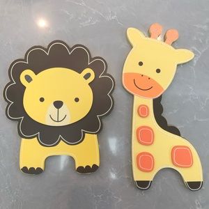 Nursery jungle animals wall decor 🦒🦁